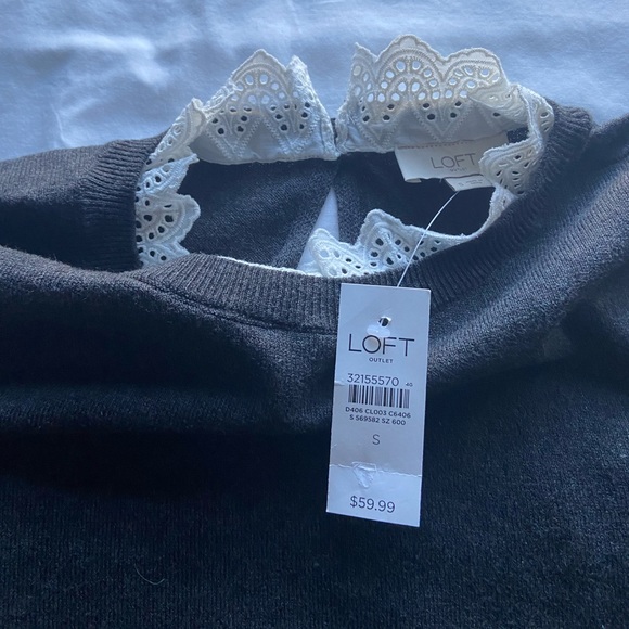 LOFT Charcoal Gray Sweater - Picture 5 of 7